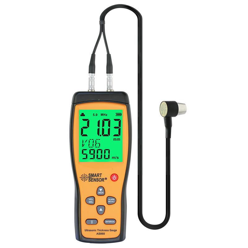 SMART SENSOR AS860 Ultrasonic Thickness Gauge 1.2-225 mm Range 1% accuracy