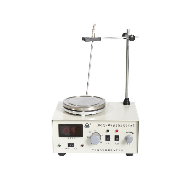 常州华荣 JB-5 定时双向数显恒温磁力加热搅拌器正面