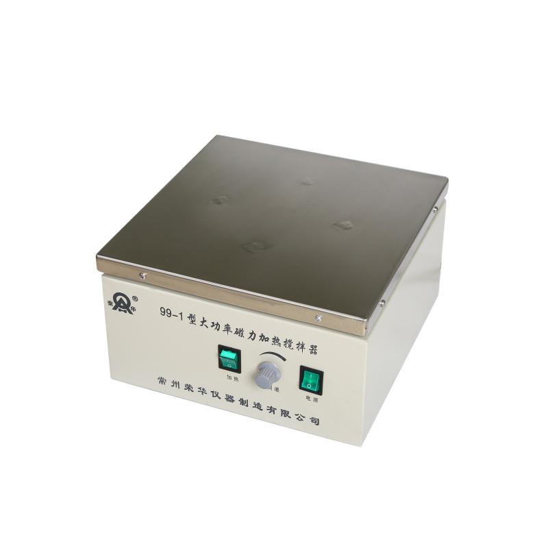 常州华荣  99-1 大功率磁力加热搅拌器侧视图