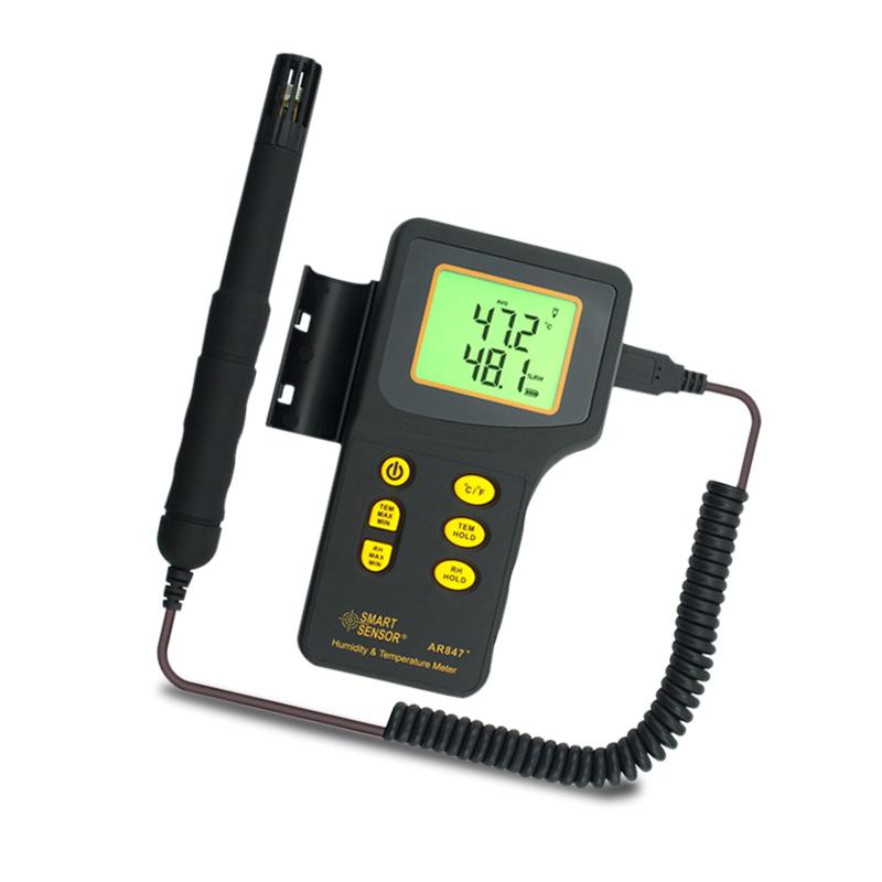 SMART SENSOR AR847 Digital Thermohygrometer can be used with high temperature probe