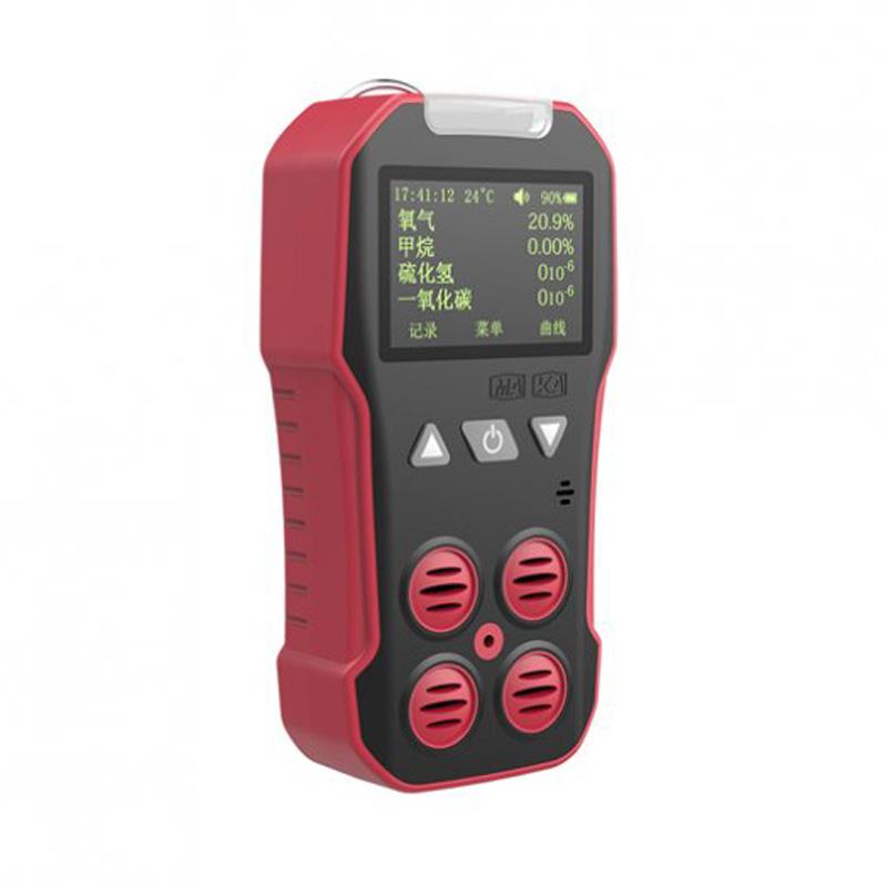 保时安 CD4 便携式四合一气体检测报警仪侧视图