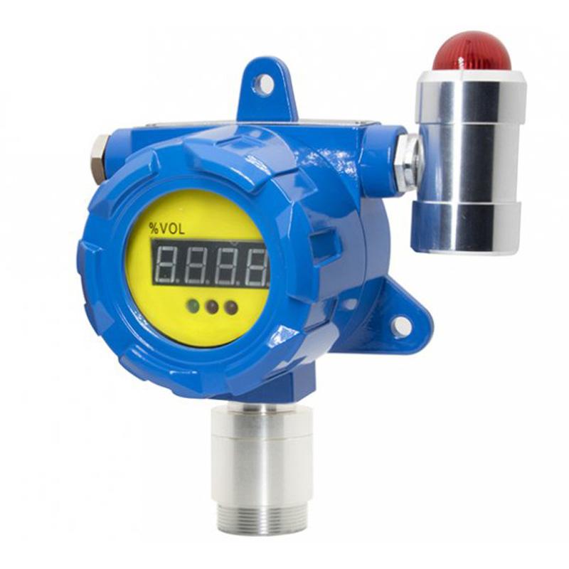 保时安 BH-60-H2S（带显示+报警） 固定式气体检测仪侧视图