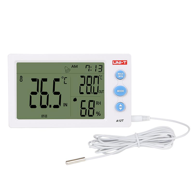 UNI-T A12T Large screen digital Thermohygrometer with probe