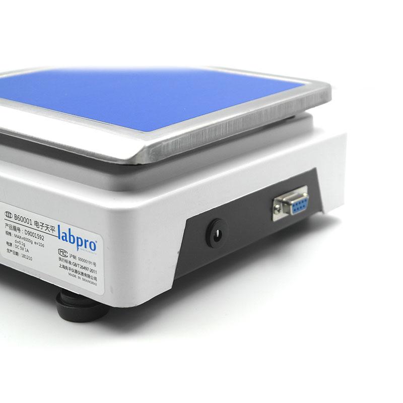 良平B50001电子天平接口细节图