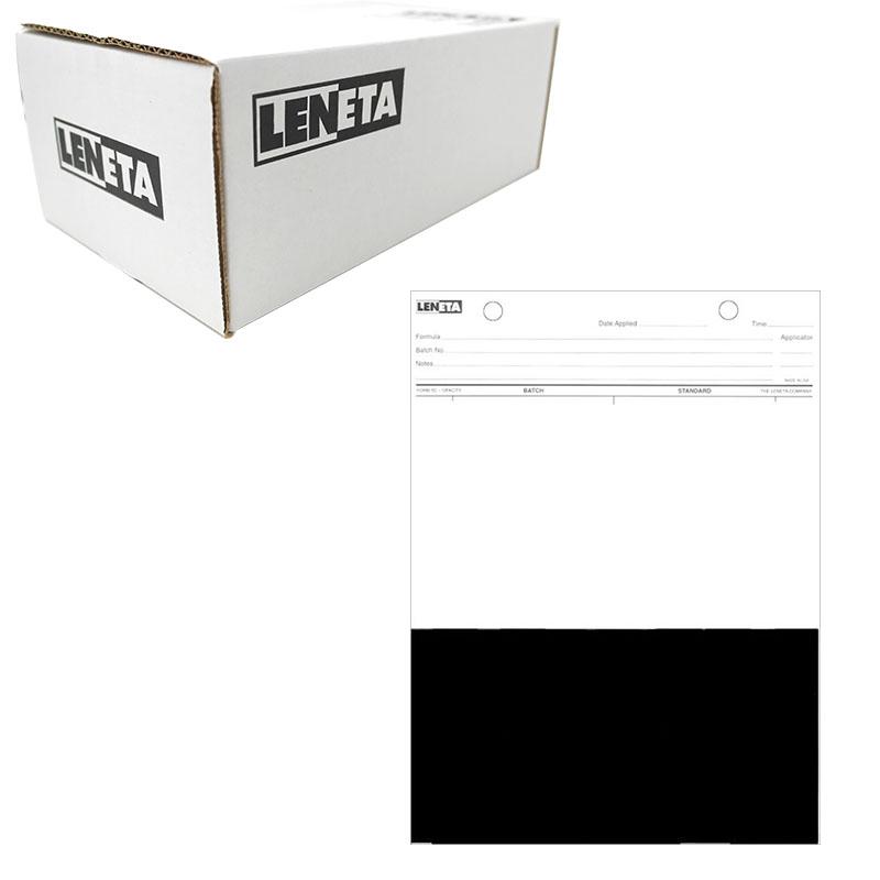 Leneta 5C sealed Opacity Chart black and white in half, top white and bottom black