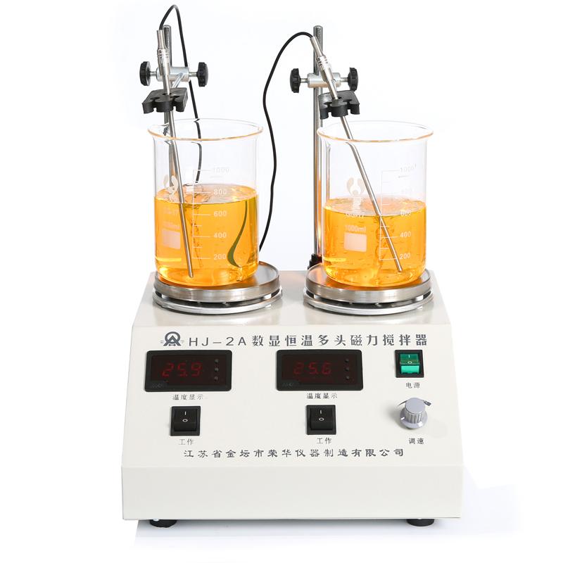 RONGHUA  HJ-2A digital thermostatic multi-head Magnetic Stirrer