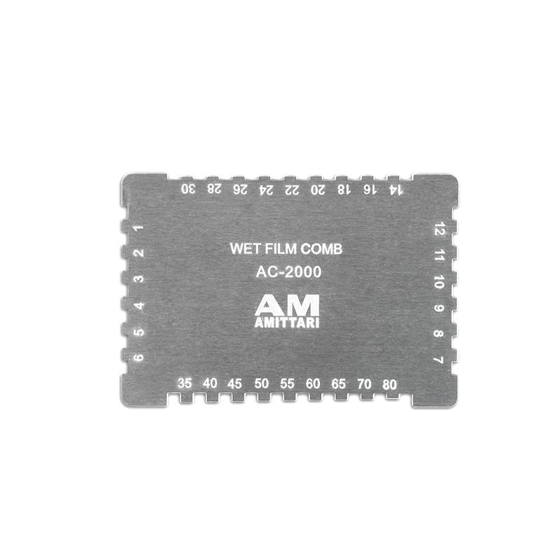AMITTARI AC-2000 Four Corner Wet Film Comb wet-film card 25~ 2032&micro;m
