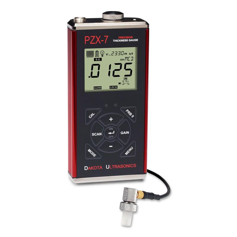 DAKOTA PZX-7DL High Precision Ultrasonic Thickness Gauge with PT-402-5507 Probe with Storage
