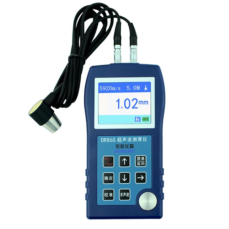 DONGRU DR86S Ultrasonic Thickness Gauge 500mm/0.01mm Slim Mode