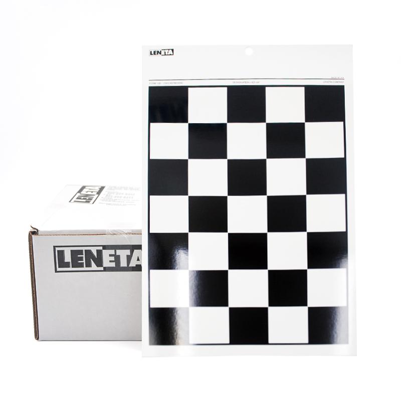Leneta Form10B sealed Opacity Chart black and white check chart