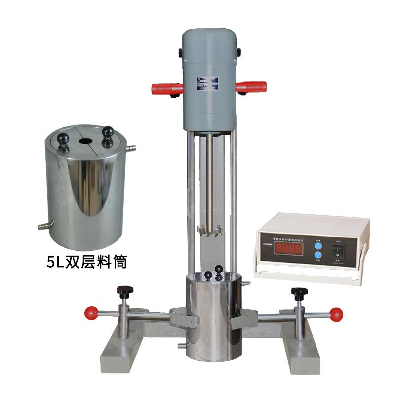 High Speed Disperser Qiwei FS-400D Digital Display High Speed Disperser with 5L Double Layer Drum
