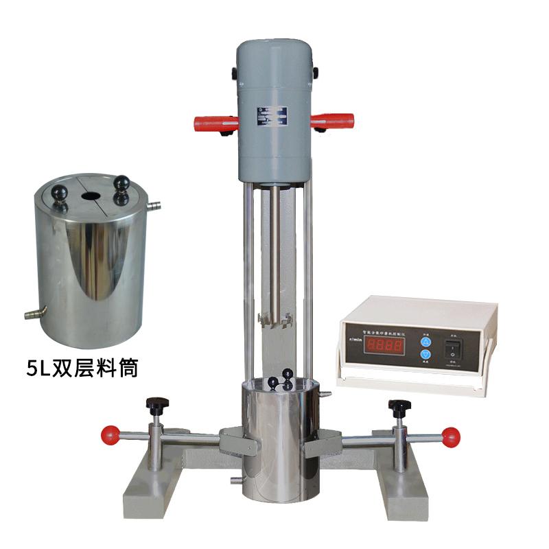 Qiwei FS-400T Digital High Speed Disperser with 5-liter double-layer drum