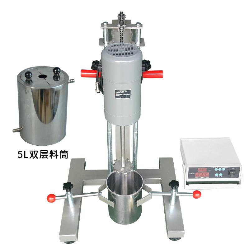 High Speed Disperser Qiwei FS-1000D Digital Display High Speed Disperser with 5-liter Mixing Tank