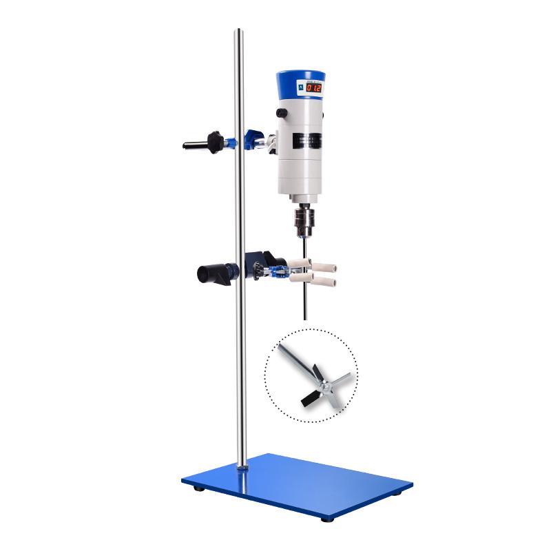 HUXI JB50-SH digital display constant speed powerbasic stirrer Four-blade Impeller blade 100mm Rod length 500mm