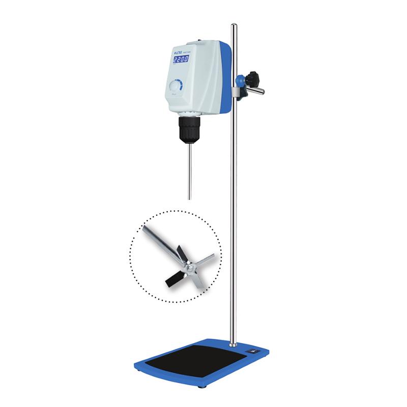 HUXI RWD50E Laboratory Digital Stirrer Four-Blade Impeller Pulp 50mm Rod Length 300mm