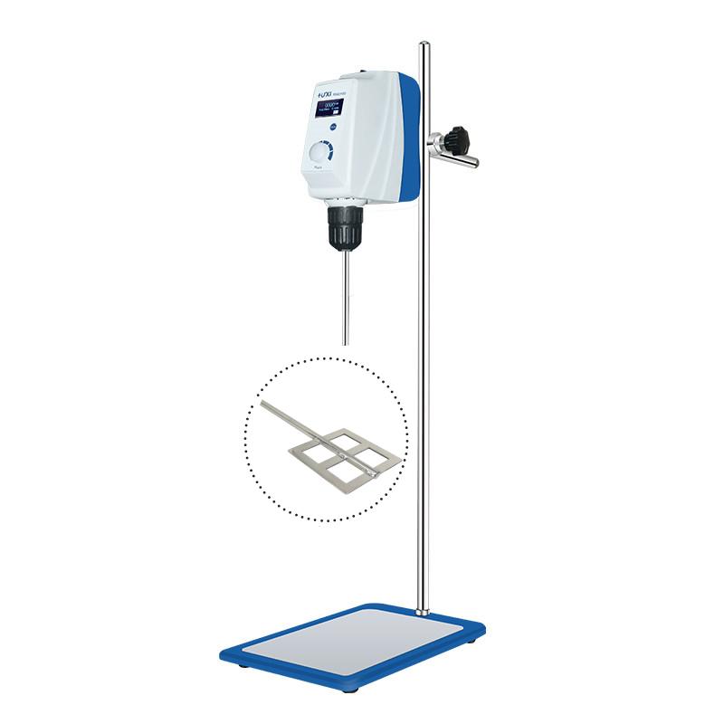 HUXI RWD150 LCD Overhead Stirrer, Square Hole Fan Impeller Slurry 80mm Rod Length 350mm