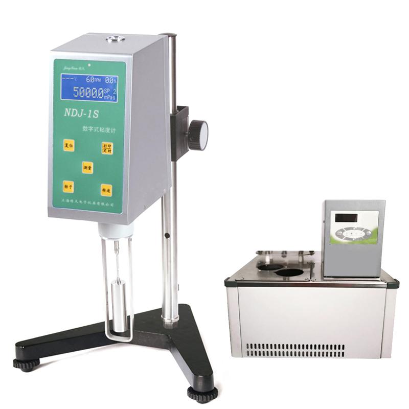 JingTian NDJ-1S + LC-1008 Thermostatic bath Digital Rotational Viscometer