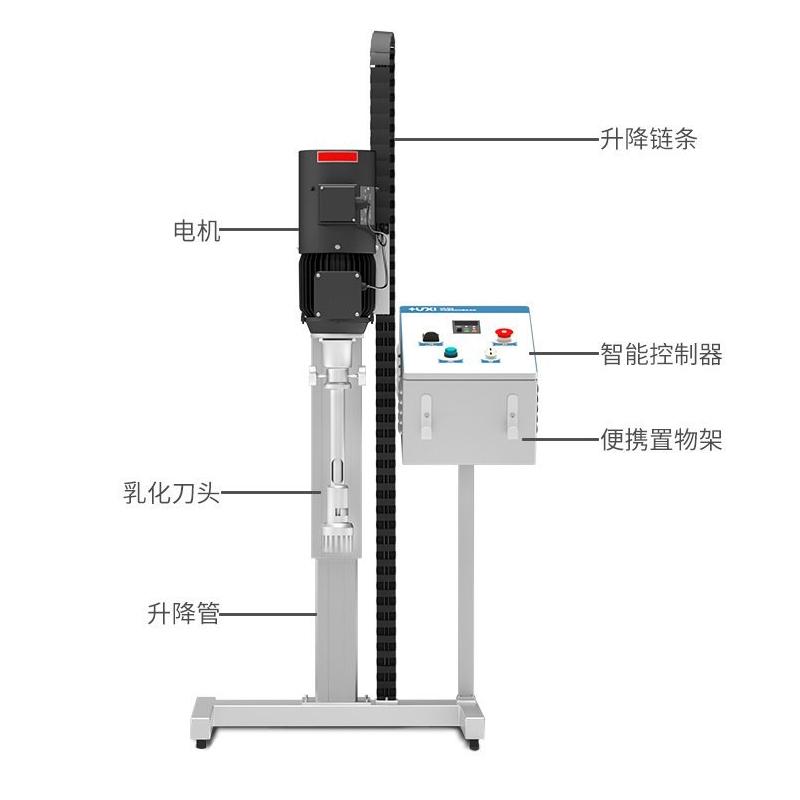 沪析HR-60Z/60JQ(电动升降)中试高剪切分散乳化机图2
