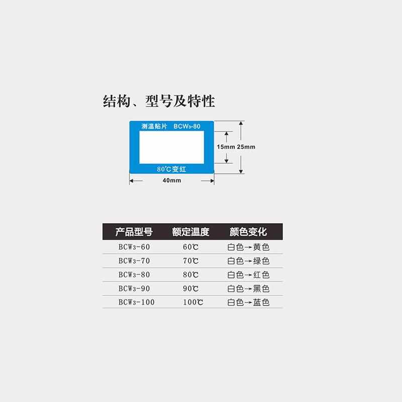 长龙BCW4-70反光型测温贴片图2