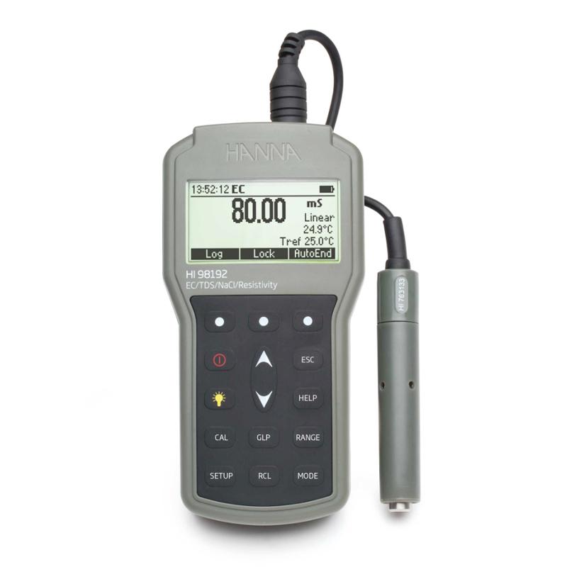 HANNA HI98192 Conductivity Meter EC/TDS/Electrical resistivity /NaCl/Temperature professional measurement
