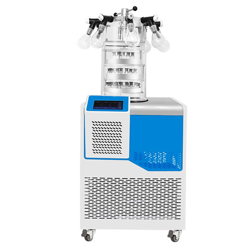 HUXI HXLG-12-80DG Vertical Freeze Dryer, Multi-Manifold Gland Freeze Dryer