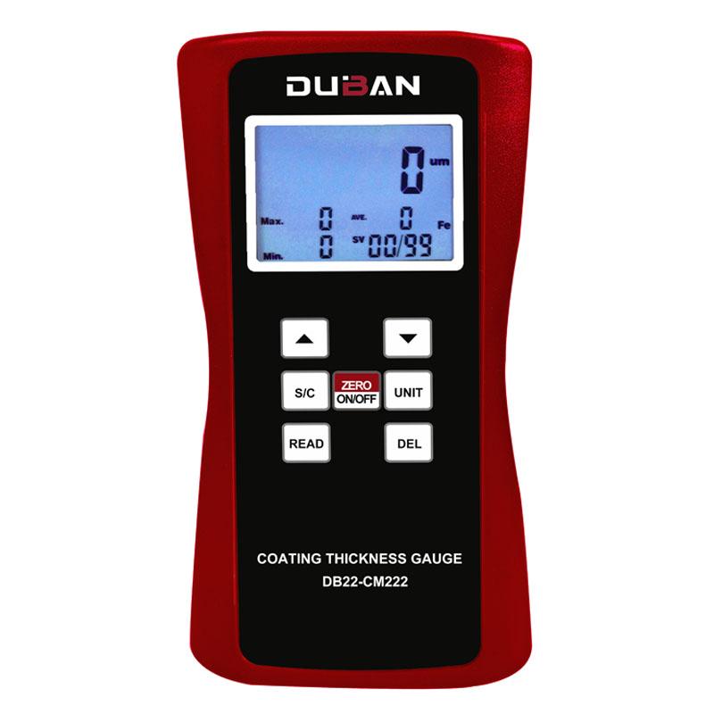 DUBAN DB22-CM222 Coating Thickness Gauge with F/NF probe Measurement range 0~2000&mu;m