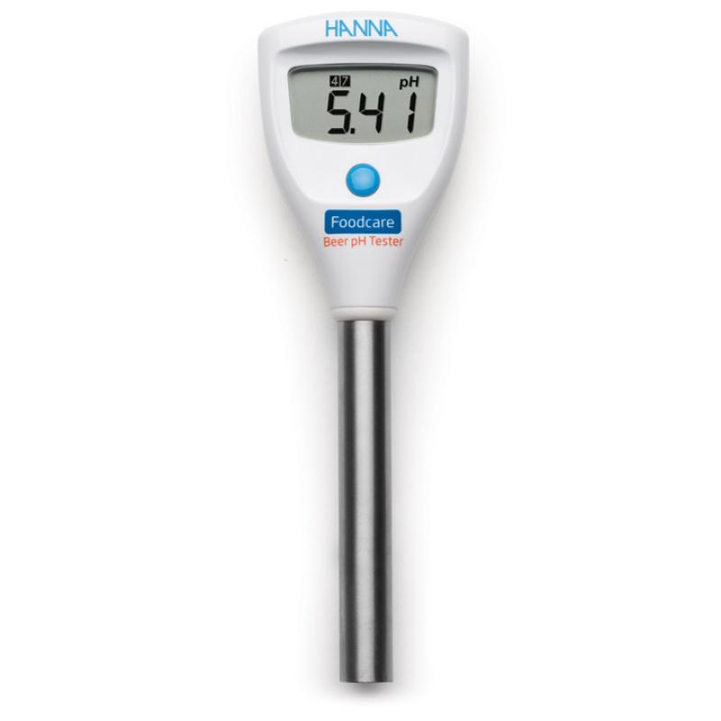HANNA HI981031 acidity pH Tester, beer pH Tester, Titanium Body Flat Glass