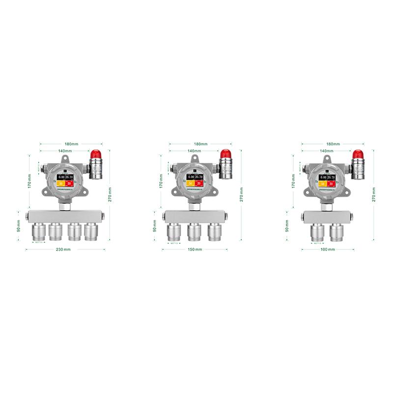 果宇科技GY/VGD-200-4M-G（CO2/N2/O2/EX）在线式多合一检测仪图3