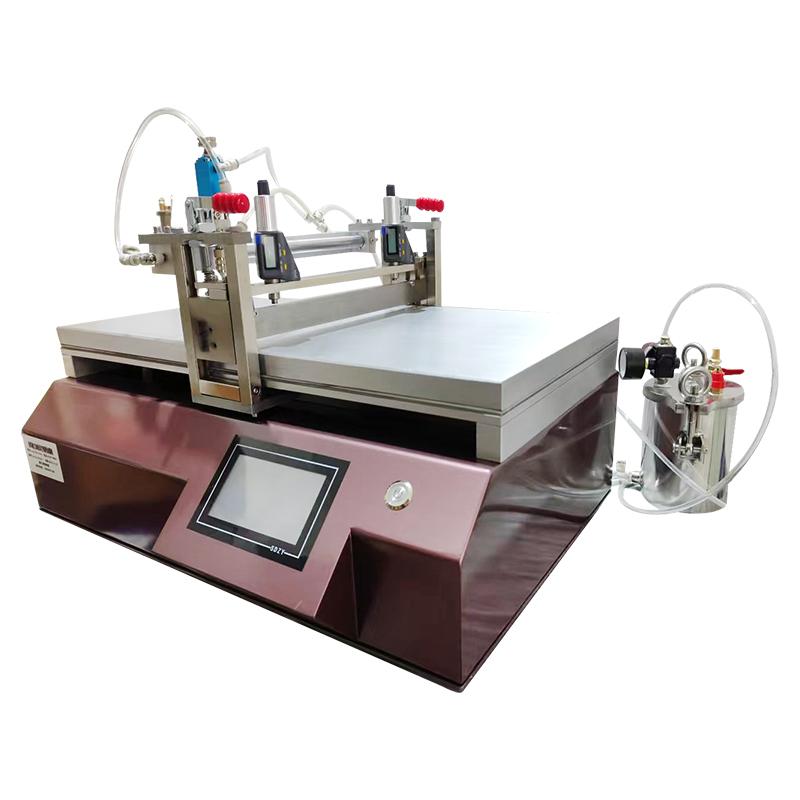 国产TBJ-X3-DJ31线棒刮刀加热真空吸附涂膜机（带自动加料系统）图1