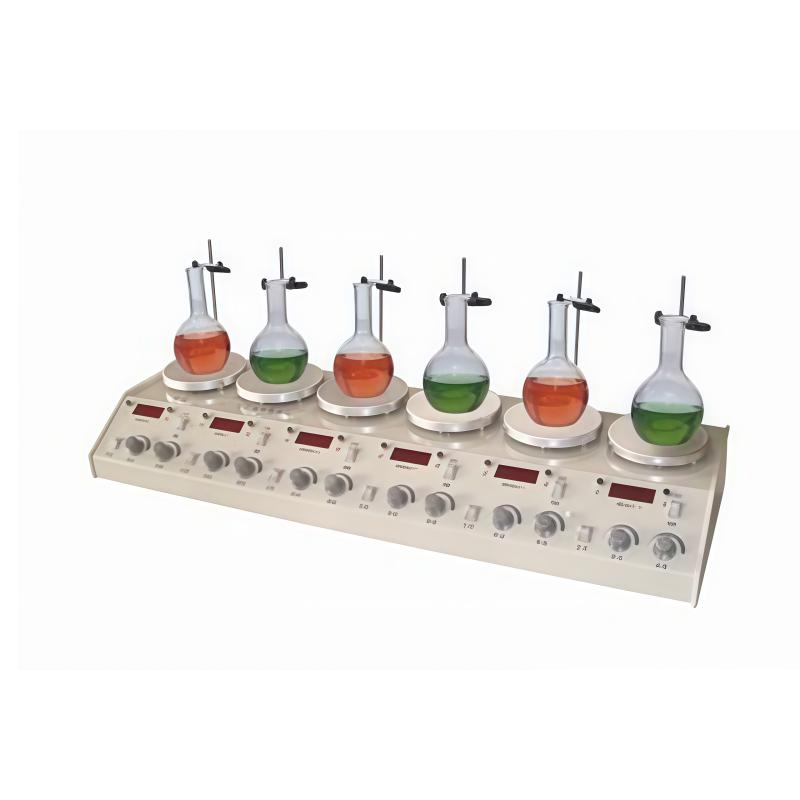 Changzhou GUOHUA HJ-6A Multi-head magnetic heating Stirrer 6 working/digital display type