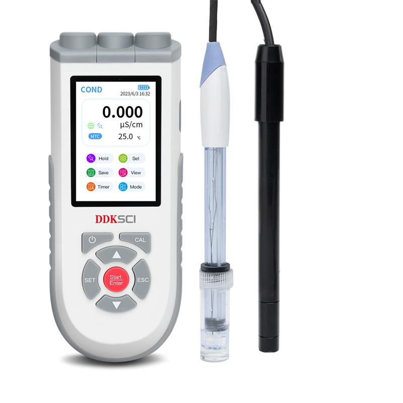 DDKSIC PD10 portable pH, Dissolved Oxygen Meter (color screen) pH/mV (ORP electrode optional)/DO/℃