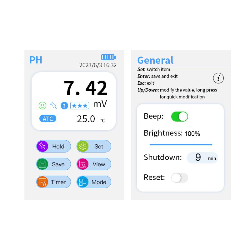 DDKSIC PH10 便携式pH计 (彩屏)图6