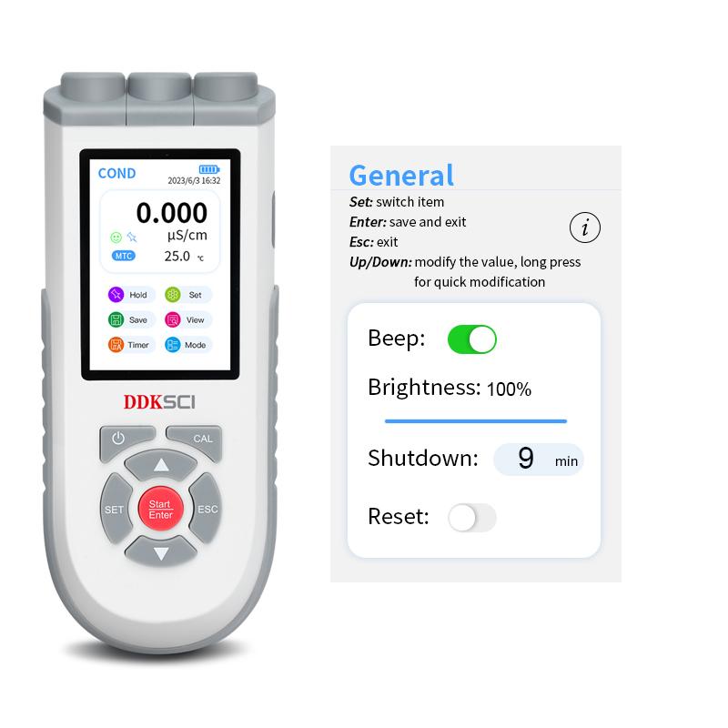 DDKSIC PC10 便携式pH、电导率仪 (彩屏)图2