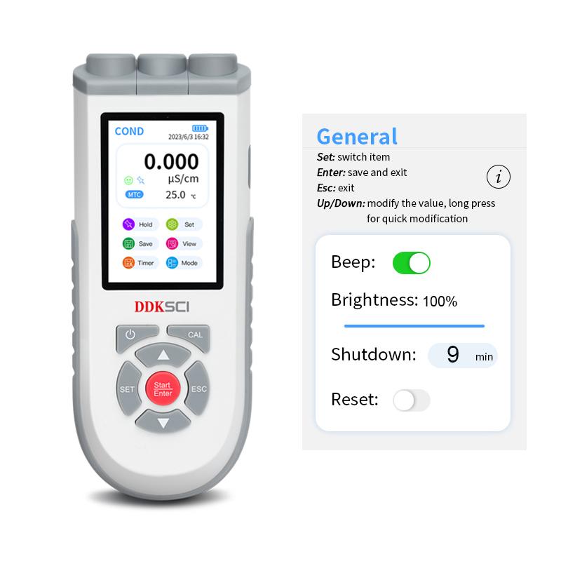 DDKSIC CD10 便携式电导率、溶解氧仪(彩屏)图3
