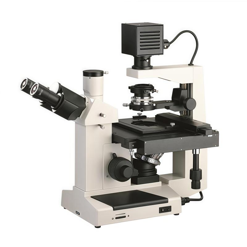 Varnishing BM-37XF Inverted Biological Microscope with Large Field of View Eyepiece