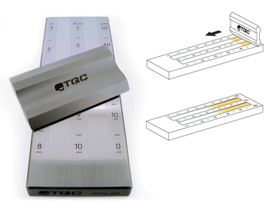 How does the scraper Fineness Meter measure the fineness of slurry with picture 1