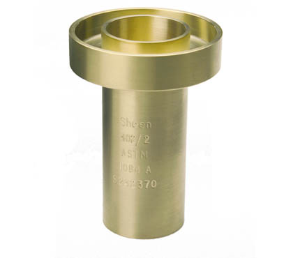 British Sheen Ref. 402/4 viscosity cup hard brass, standard palin cup, viscosity range 2000-15000