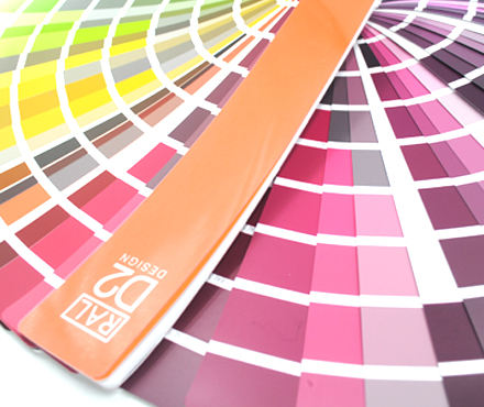 劳尔RAL D2色卡扇形色块实拍图