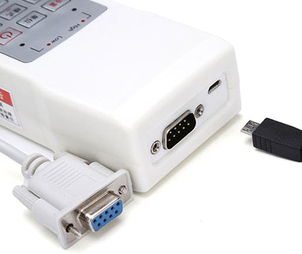 海宝HG-5数显式推拉力计接口细节图