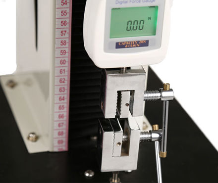 海宝HDE-500电动单柱立式机台标尺细节图