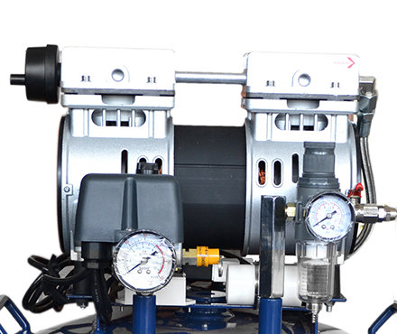 大圣DA5001静音无油空压机泵头细节图