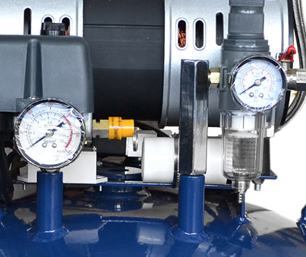 大圣DA5001静音无油空压机压力表细节图