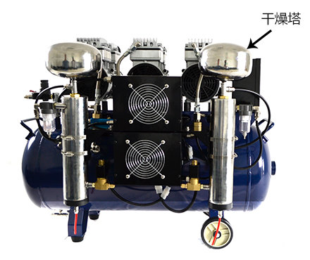 大圣干燥塔（&le;2个泵头）-D装配于空压机的展示图