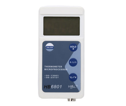 海宝仪器HB6801手持工业温度计正面图