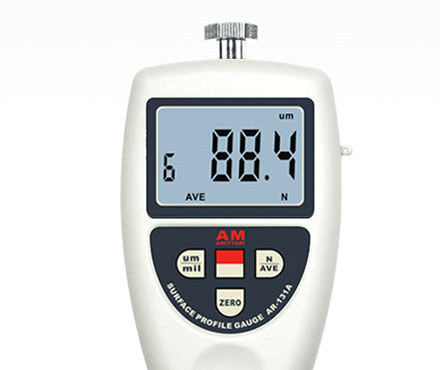 安妙AR-131AS喷砂喷丸粗糙度仪控制面板细节图