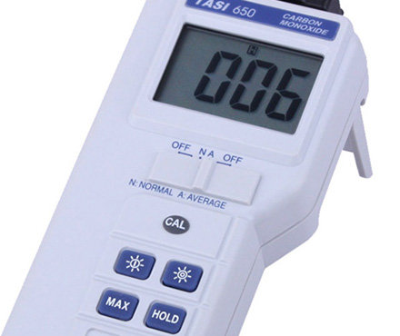 特安斯TASI-650一氧化碳测试仪显示屏细节图