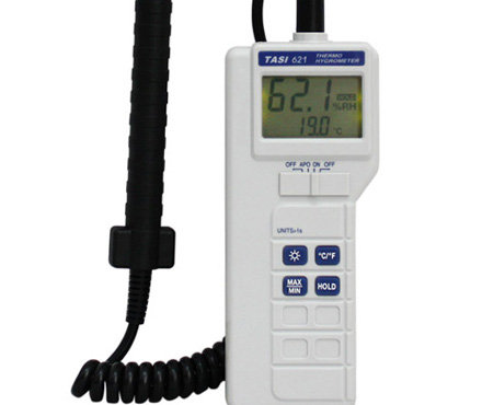 特安斯TASI-621温湿度计操作面板细节图