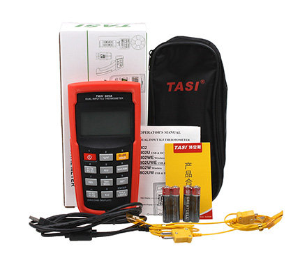 特安斯TASI-605A热电偶温度计包装配件图