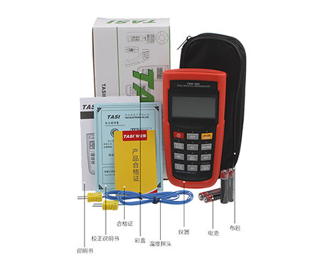 特安斯TASI-603热电偶温度计包装配件图