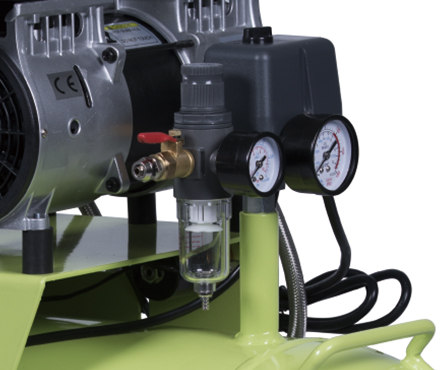 硅莱GA-62静音无油空压机安全阀细节图